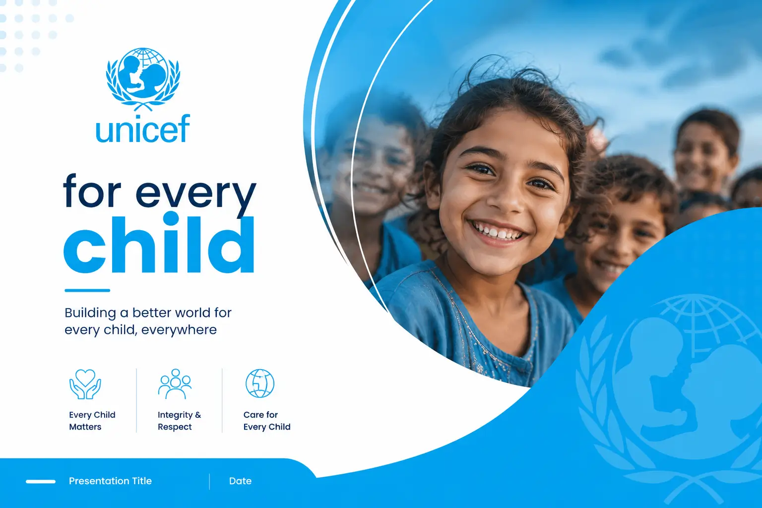 Cover slide — UNICEF presentation